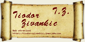 Tiodor Živankić vizit kartica